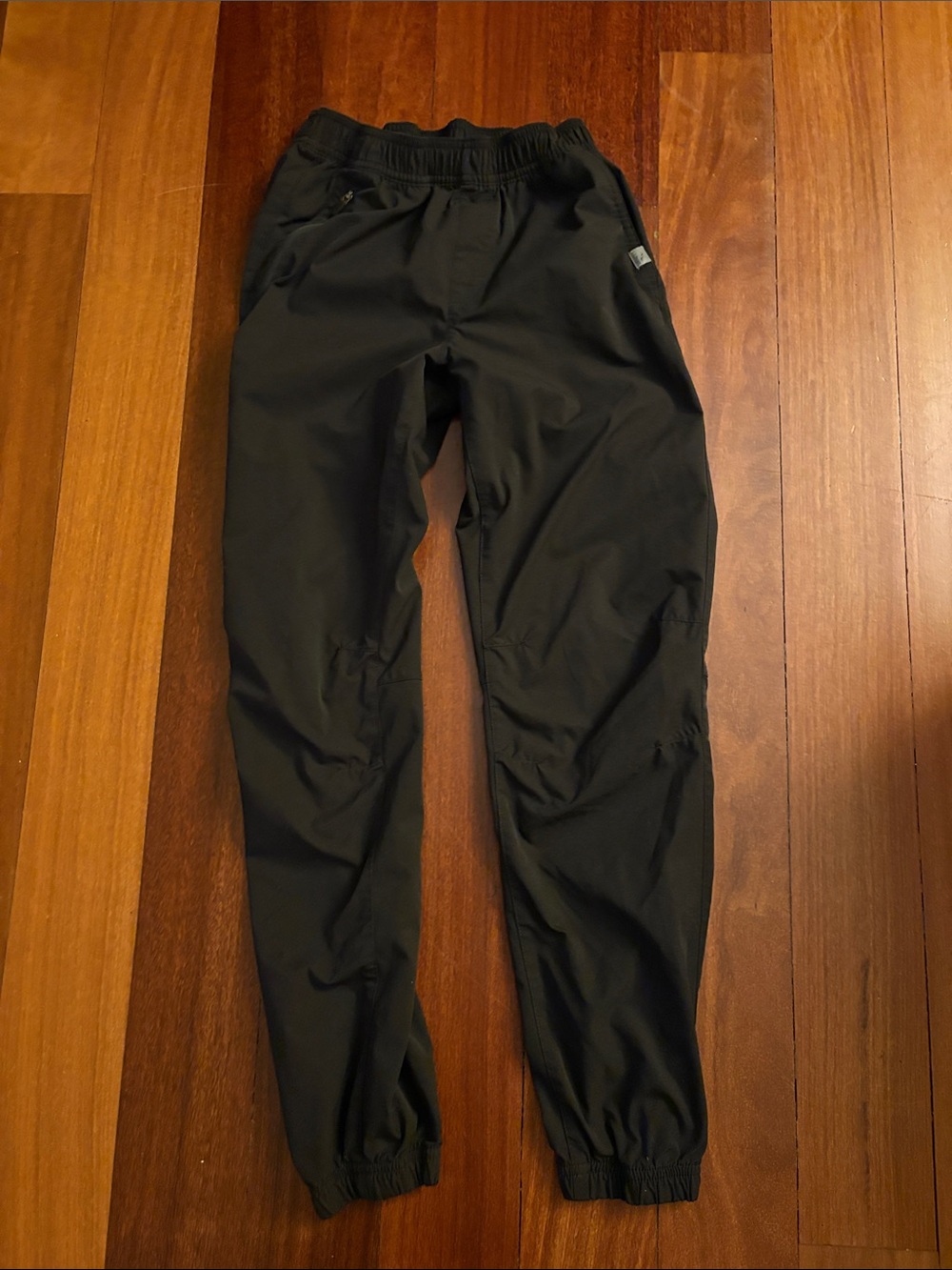 Boy's Black Athletic Jogger Pants - Stretch Performance